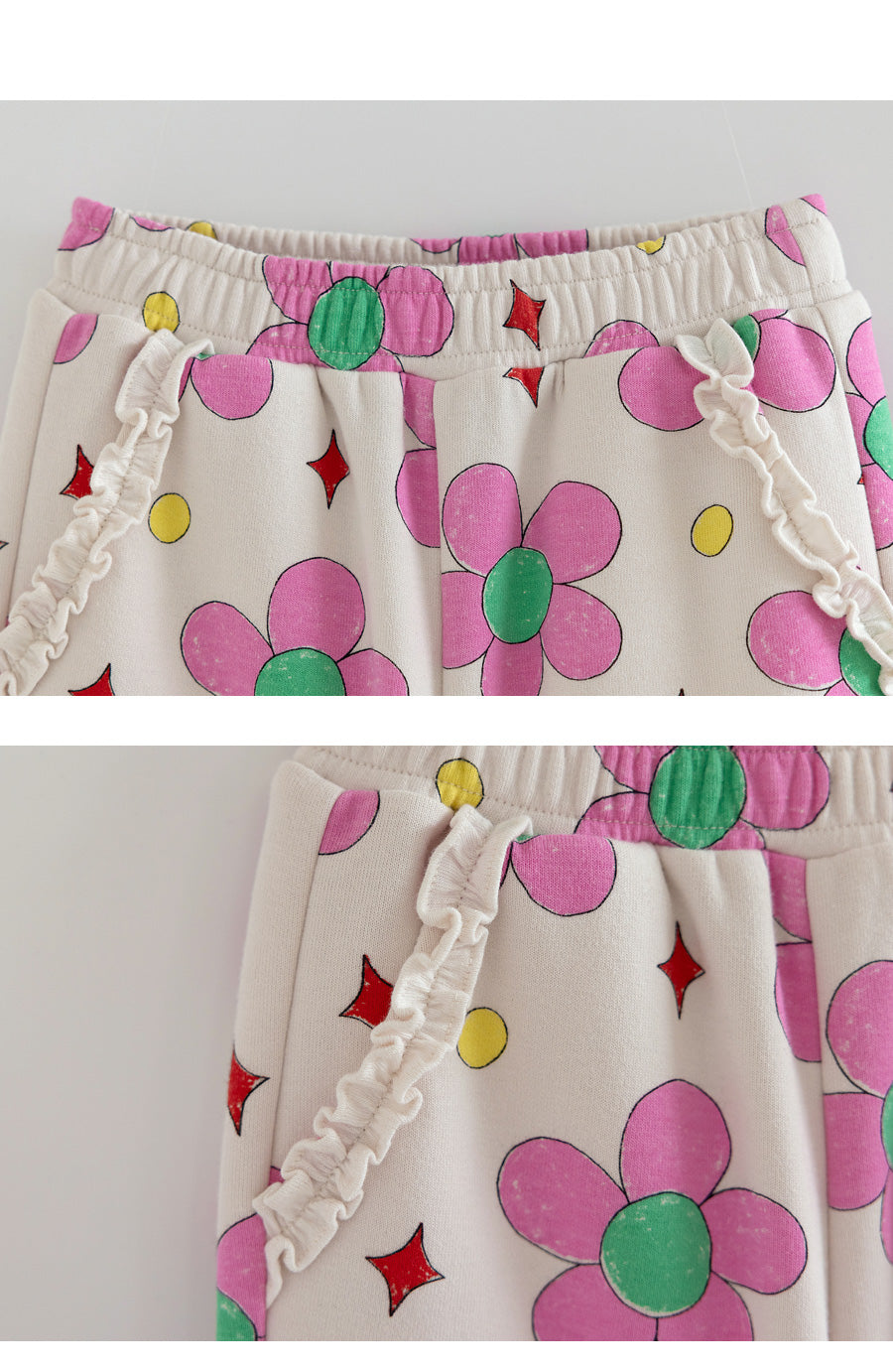 I LOVE J TODDLER flower jogger pants