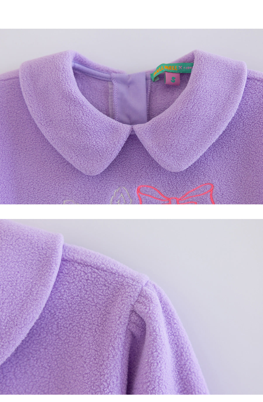 I LOVE J TODDLER secret bunny fleece 2pc set