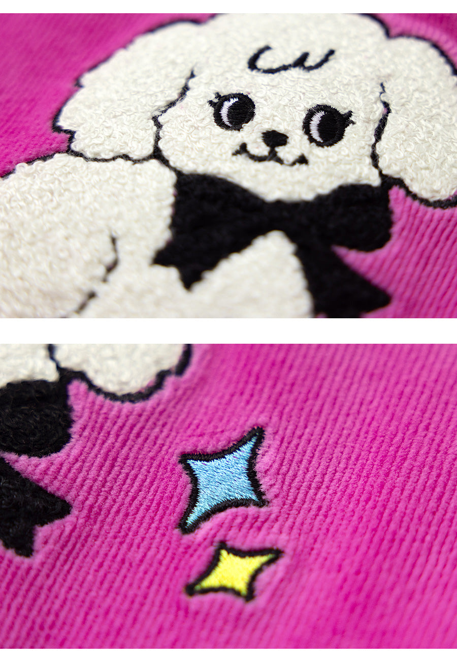 I LOVE J TODDLER velour mtm top