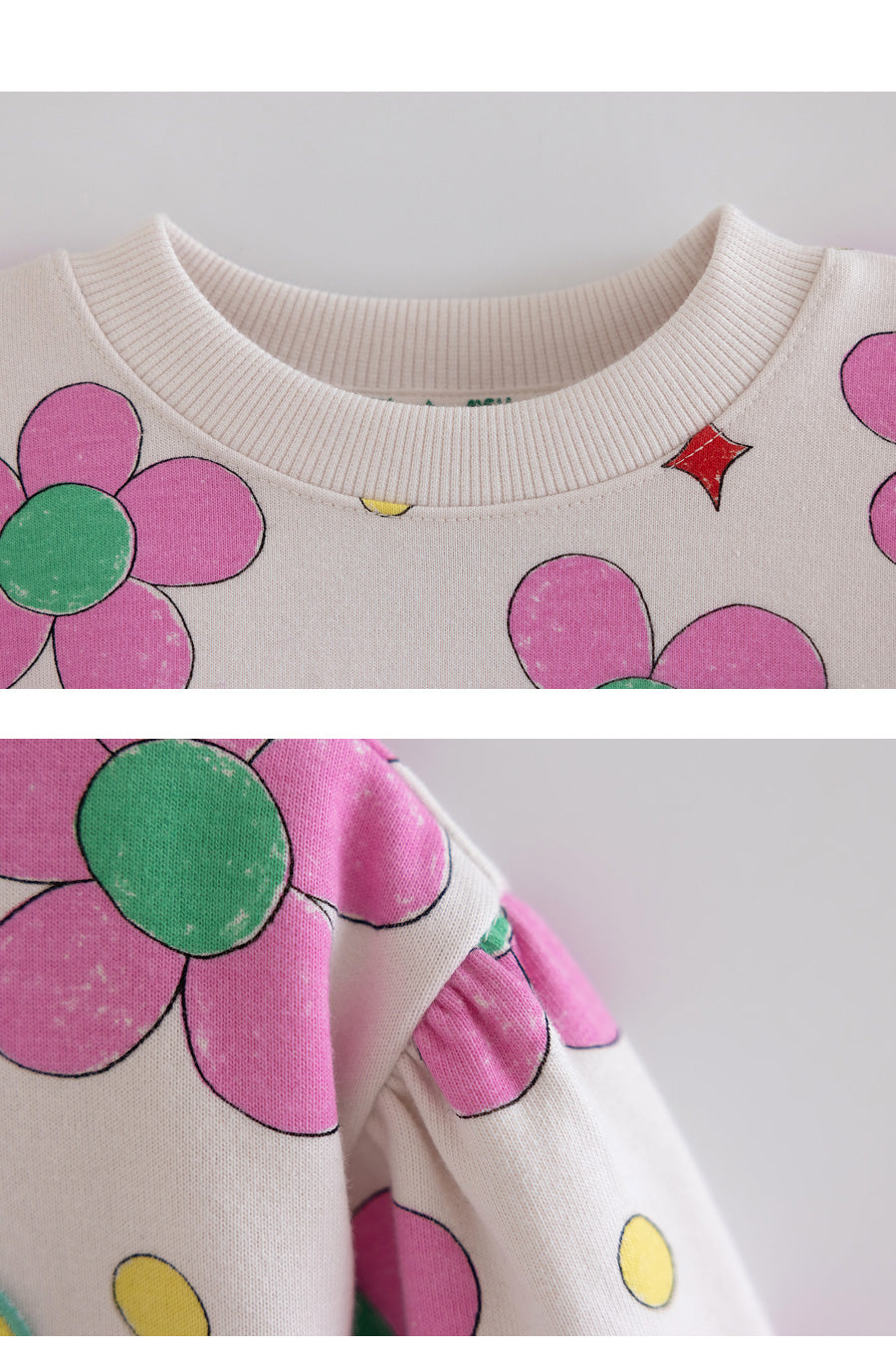 I LOVE J TODDLER flower mtm top