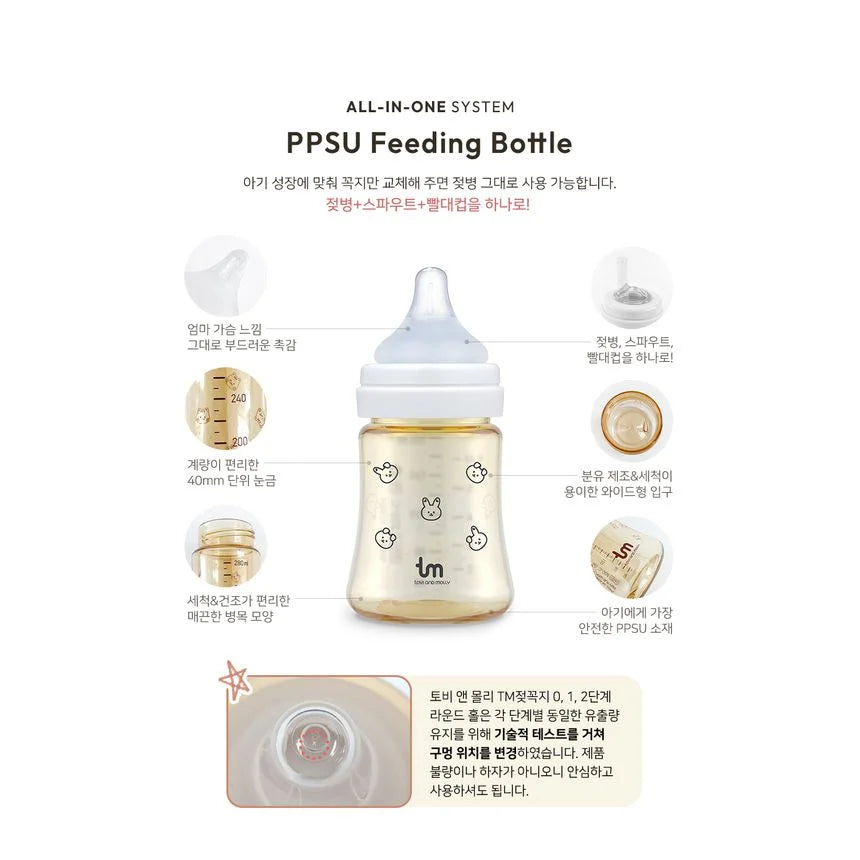 TOBI&MOLLY Baby feeding bottle twin pack