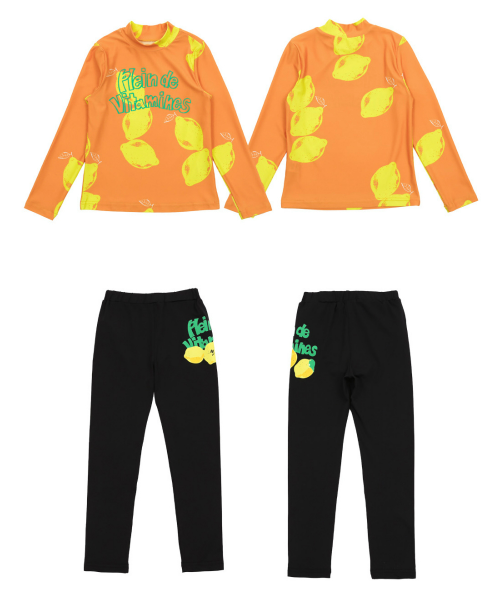 BEBEBEBE Lemon rash guard SET
