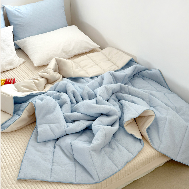 ALL4HOME Summer Duraron Seersucker Cooling Blanket