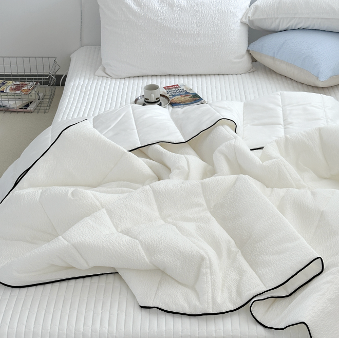 ALL4HOME Summer Duraron Seersucker Cooling Blanket
