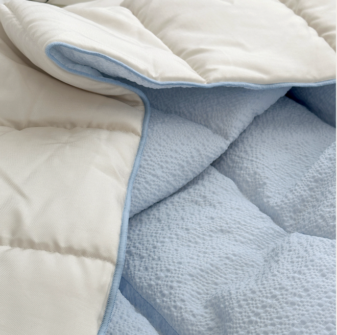 ALL4HOME Summer Duraron Seersucker Cooling Blanket