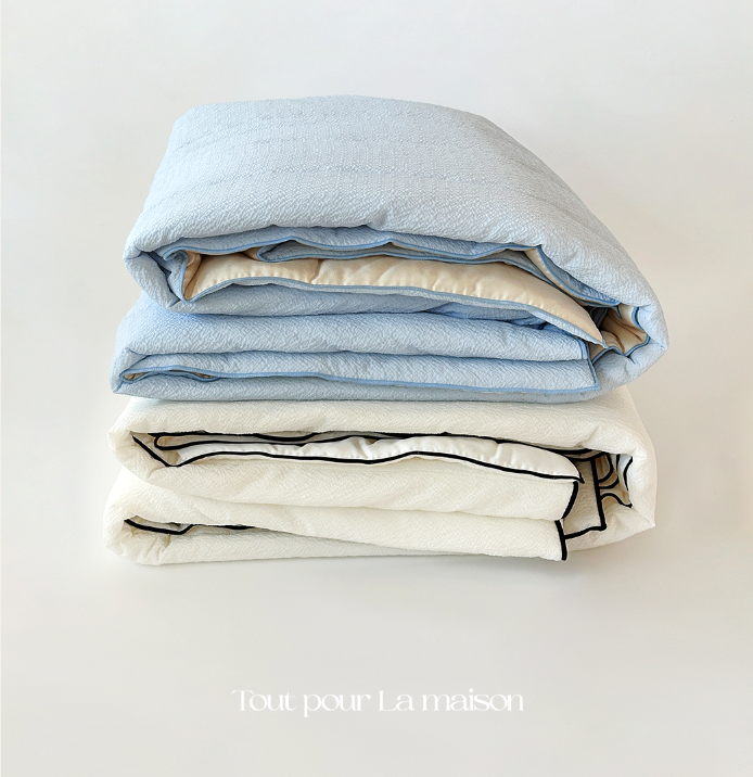 ALL4HOME Summer Duraron Seersucker Cooling Blanket