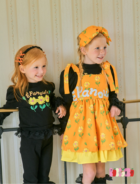 BEBEBEBE PRE FALL Yellow flower Top & Leggings