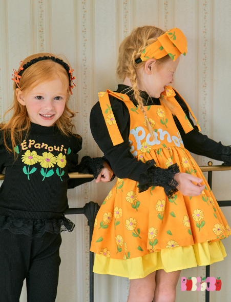 BEBEBEBE PRE FALL Yellow flower Top & Leggings