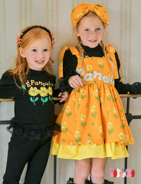 BEBEBEBE PRE FALL Yellow flower Top & Leggings