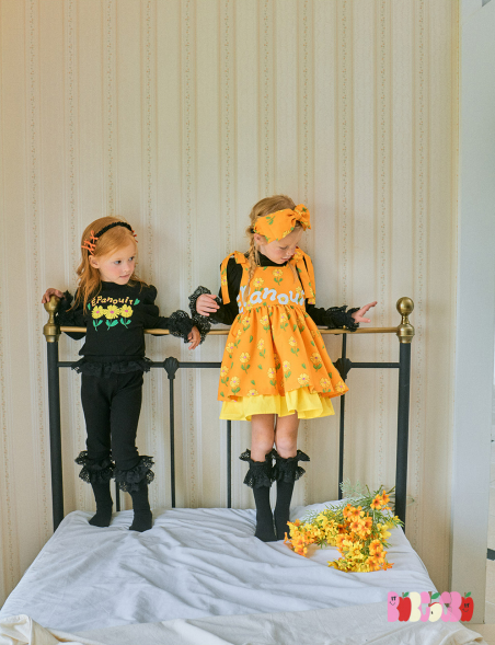 BEBEBEBE PRE FALL Yellow flower Top & Leggings