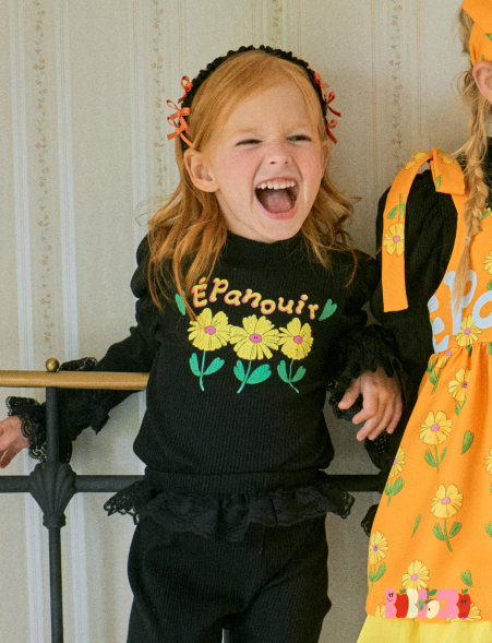 BEBEBEBE PRE FALL Yellow flower Top & Leggings