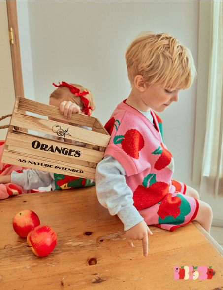 BEBEBEBE PRE FALL Apple knit Top & Bottom