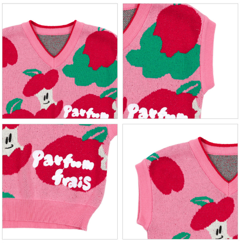 BEBEBEBE PRE FALL Apple knit Top & Bottom