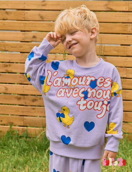 BEBEBEBE PRE FALL Heart duck training Top & Bottom