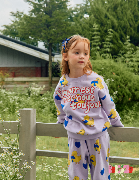 BEBEBEBE PRE FALL Heart duck training Top & Bottom