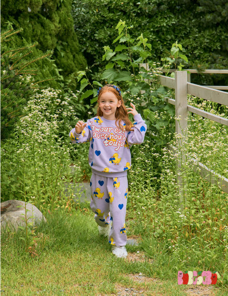BEBEBEBE PRE FALL Heart duck training Top & Bottom