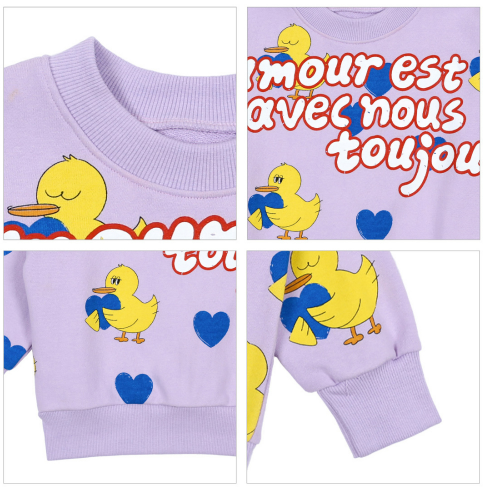 BEBEBEBE PRE FALL Heart duck training Top & Bottom