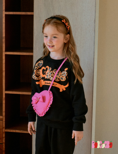 BEBEBEBE PRE FALL Heart leopard training Top & Bottom