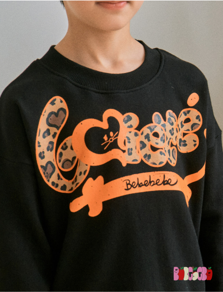 BEBEBEBE PRE FALL Heart leopard training Top & Bottom