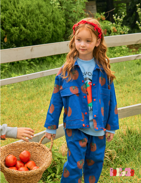 BEBEBEBE PRE FALL Tomato Jacket & Bottom