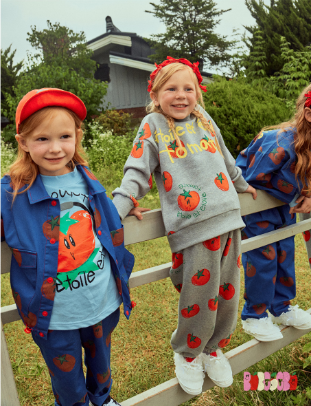 BEBEBEBE PRE FALL Tomato Jacket & Bottom