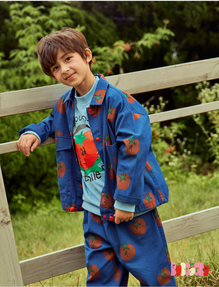 BEBEBEBE PRE FALL Tomato Jacket & Bottom