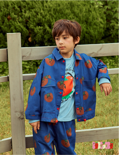 BEBEBEBE PRE FALL Tomato Jacket & Bottom