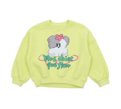 BEBEBEBE WINTER Flower puppy sweatshirt