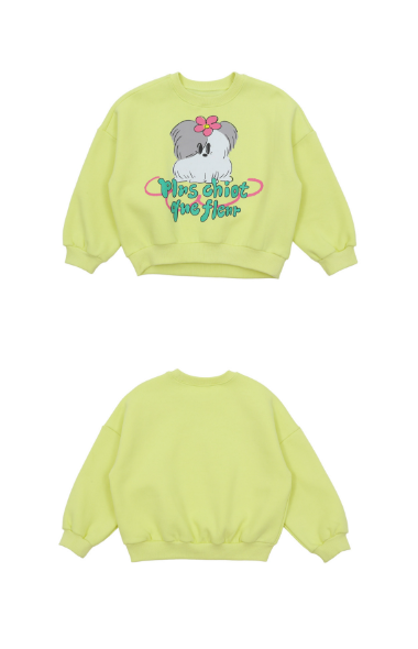 BEBEBEBE WINTER Flower puppy sweatshirt
