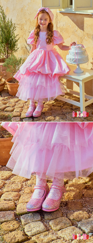 BEBEBEBE BIRTHDAY EDITION Pink glitter shoes