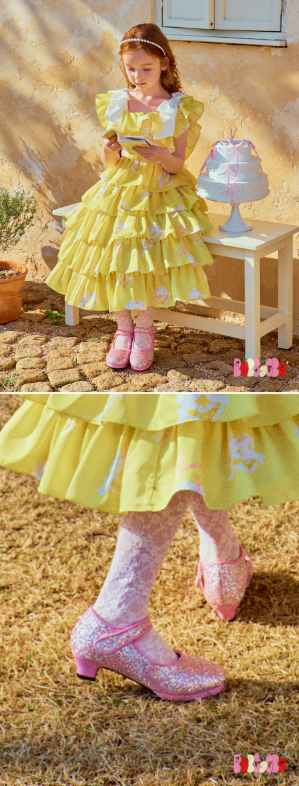 BEBEBEBE BIRTHDAY EDITION Pink glitter shoes