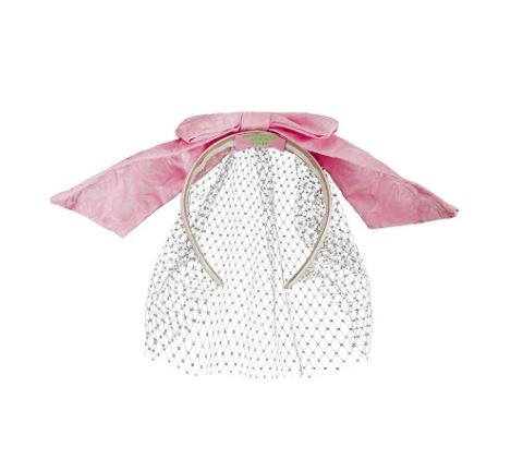 BEBEBEBE BIRTHDAY EDITION Big ribbon veil headband (PINK)