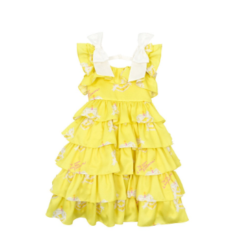 BEBEBEBE BIRTHDAY EDITION 2025 Birthday sleeveless Ribbon frill dress (YELLOW)