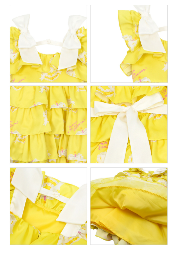 BEBEBEBE BIRTHDAY EDITION 2025 Birthday sleeveless Ribbon frill dress (YELLOW)