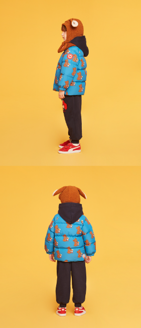 BEBE DE PINO All over witty bear dumble collar jumper