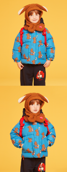 BEBE DE PINO All over witty bear dumble collar jumper