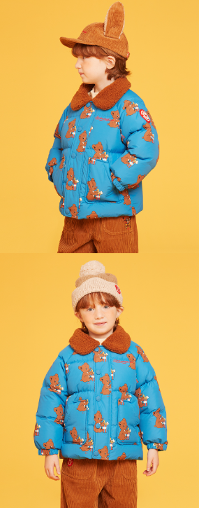 BEBE DE PINO All over witty bear dumble collar jumper
