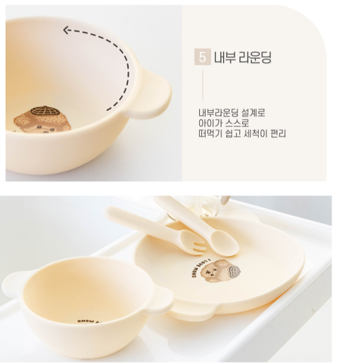 UBMOM Silicone Plate / Spoon & Fork Set