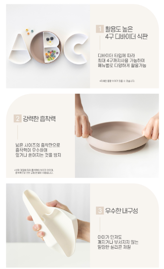 UBMOM ABC Silicone Plate Set