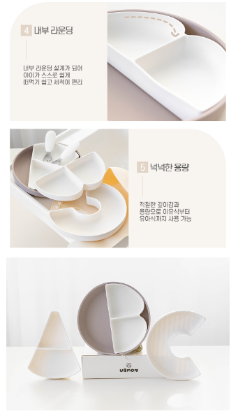 UBMOM ABC Silicone Plate Set
