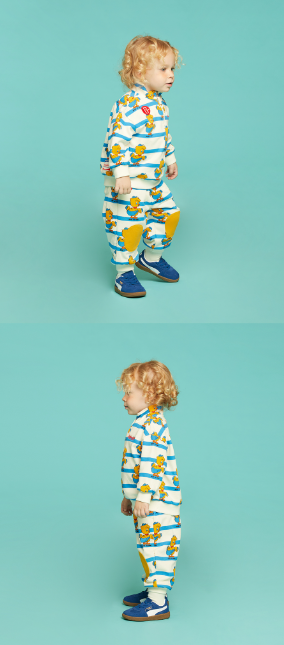 BEBE DE PINO All over waiki baby stand collar sweatshirt