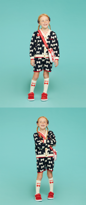 BEBE DE PINO All over ribbon sweater pants