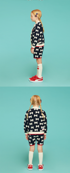 BEBE DE PINO All over ribbon sweater pants