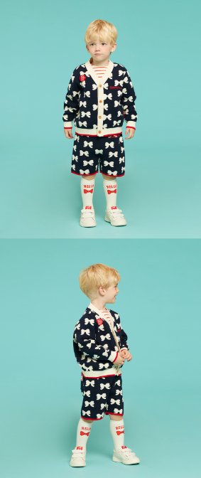 BEBE DE PINO All over ribbon sweater pants