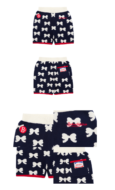 BEBE DE PINO All over ribbon sweater pants