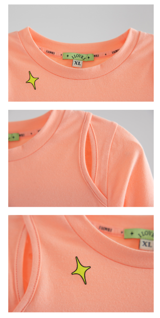 I LOVE J SPRING Slim Cut-Out Top