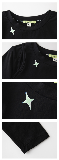I LOVE J Clut Slim Cut-out Top