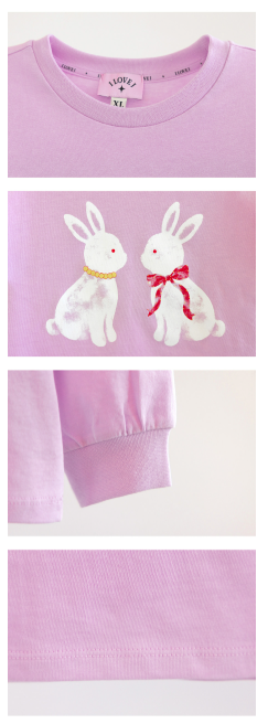 I LOVE J Rabbit MTM Top