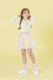 I LOVE J Fulio Rainbow Spangle Skirt