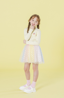 I LOVE J Fulio Rainbow Spangle Skirt